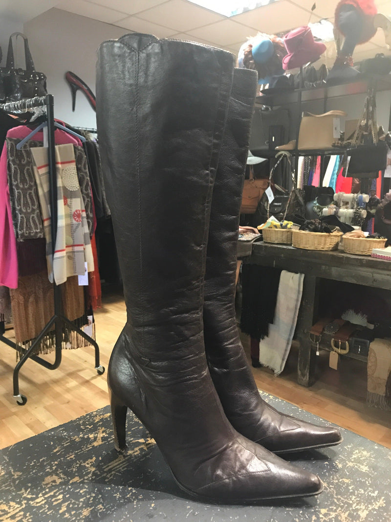 Roberto Rinaldi brown high heel boots (40) - Ava & Iva