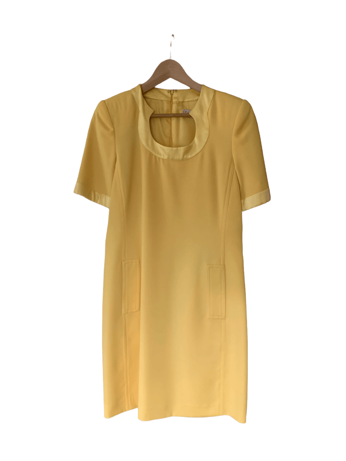 Rena Lange Short Sleeve Dress Yellow UK Size 12 - Ava & Iva