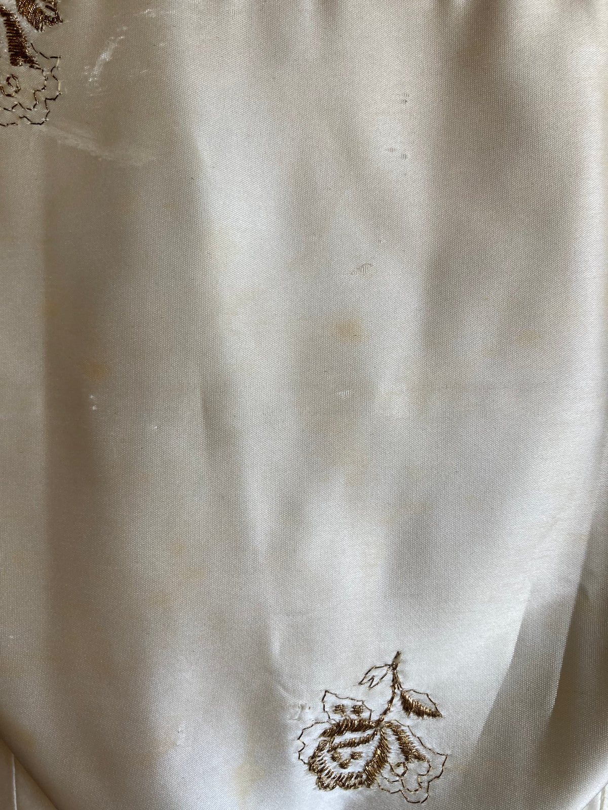 Harrods Cream And Gold Sleeveless Cocktail Dress UK Size 10 - Ava & Iva