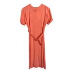 Woodmor Vintage Cotton Short Sleeve Belted Summer Dress Pink UK Size 12-14 - Ava & Iva