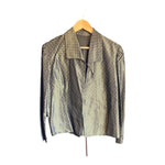 Vintage 1950s Style green and Gold Short Sleeved Dress with Matching Jacket UK Size 12 - Ava & Iva