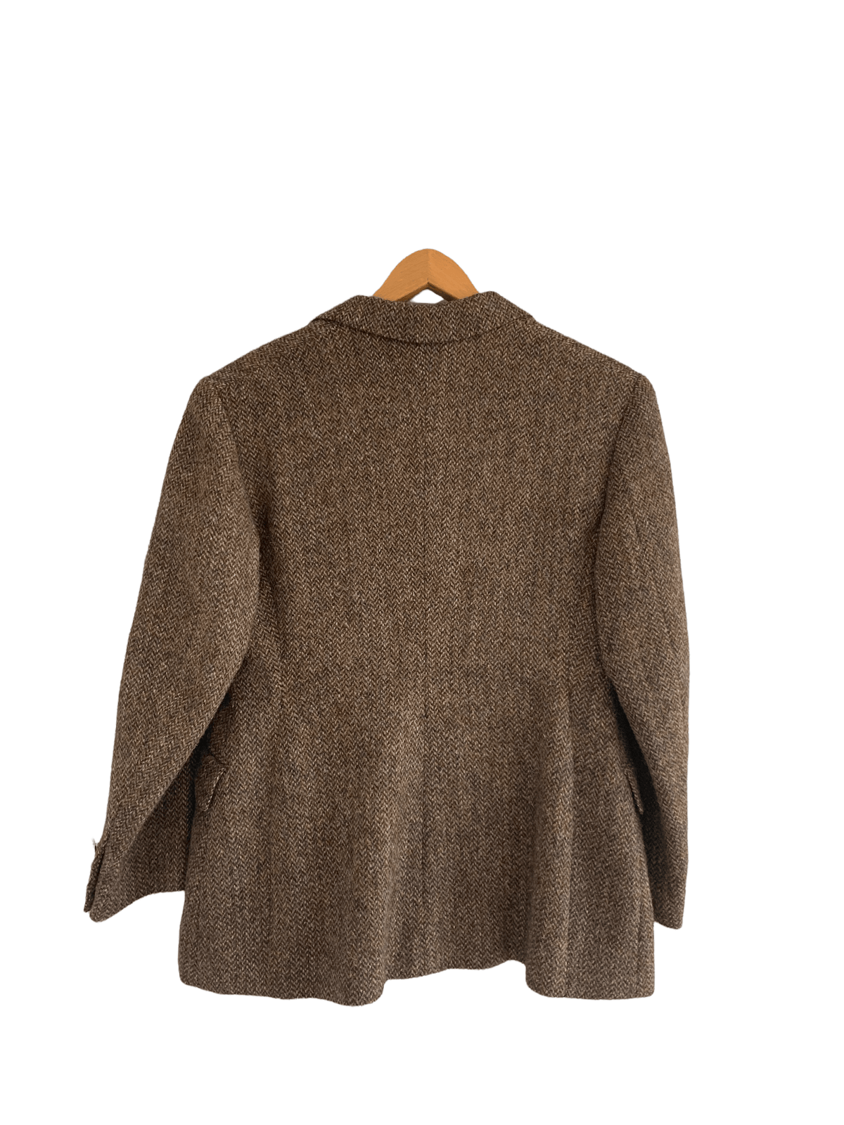 Koji Tatsuno 100% Wool Country Tweed Jacket Brown UK SIZE 10/12 - Ava & Iva