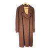 Burberrys Wool & Cashmere Blend Warm Brown Long Sleeved Coat UK Size 20 - Ava & Iva