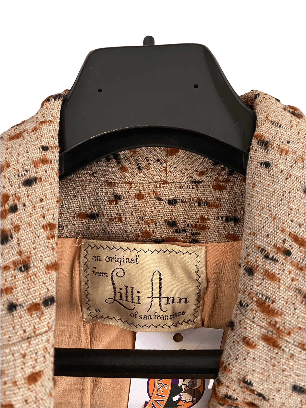 Lilli Ann of San Fransisco Vintage Jacket Grey and Brown Fleck UK Size 12 - Ava & Iva