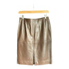 DKNY Leather Brown Skirt UK Size 10 - Ava & Iva