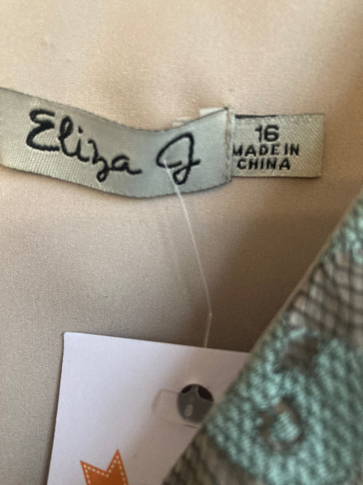 Eliza J Mint Green And Charcoal Lace Sleeveless Dress UK Size 16 - Ava & Iva