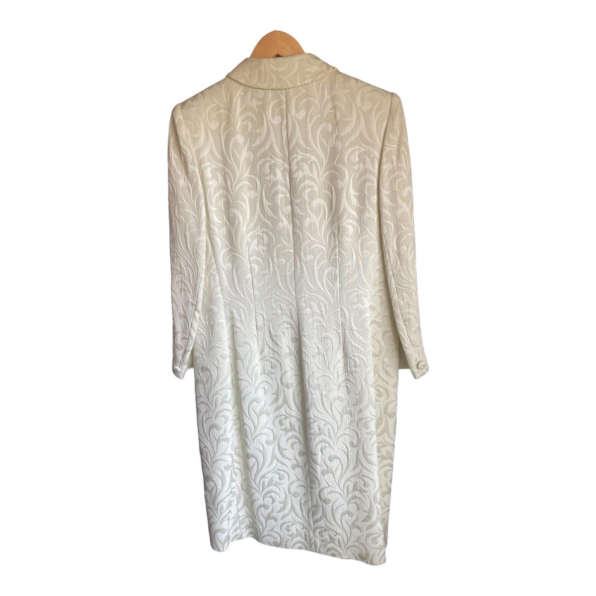 Frank Usher Pale Green Long Sleeved Coat UK Size 14 - Ava & Iva