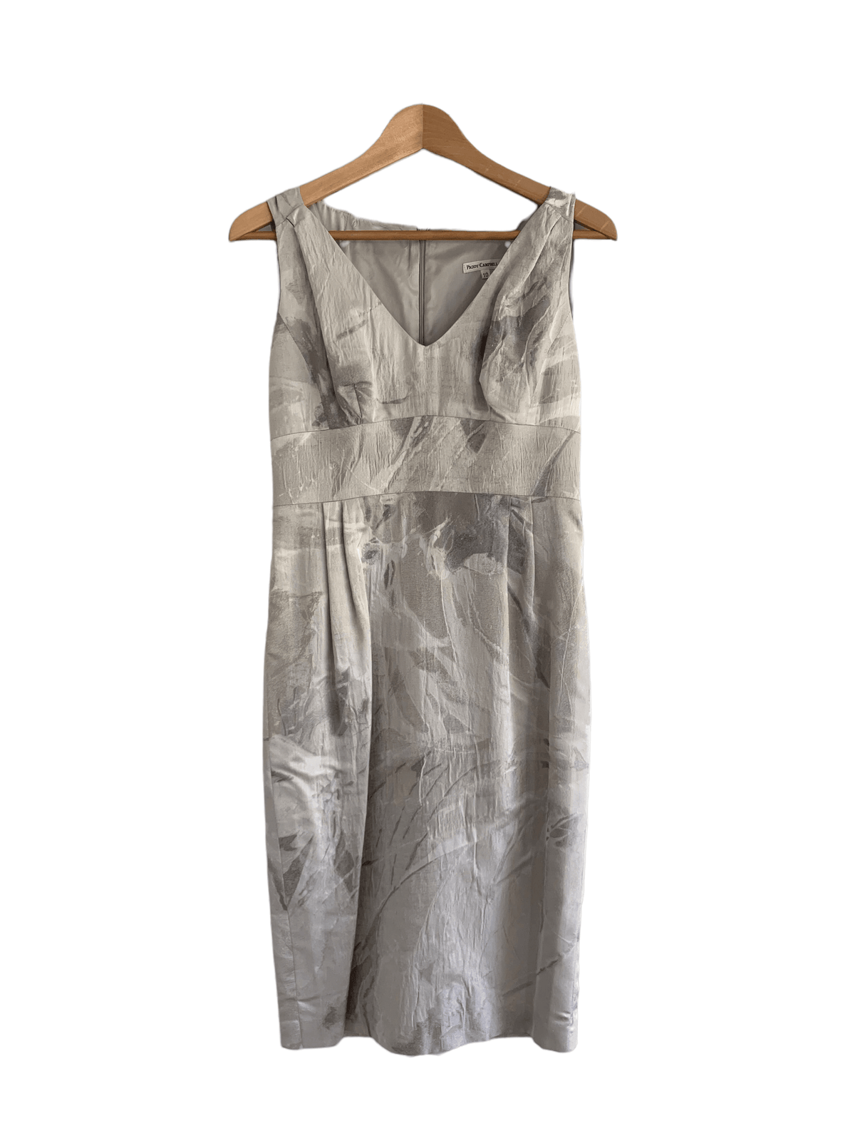 Paddy Campbell Dress and Jacket Suit Silver UK Size 10 - Ava & Iva