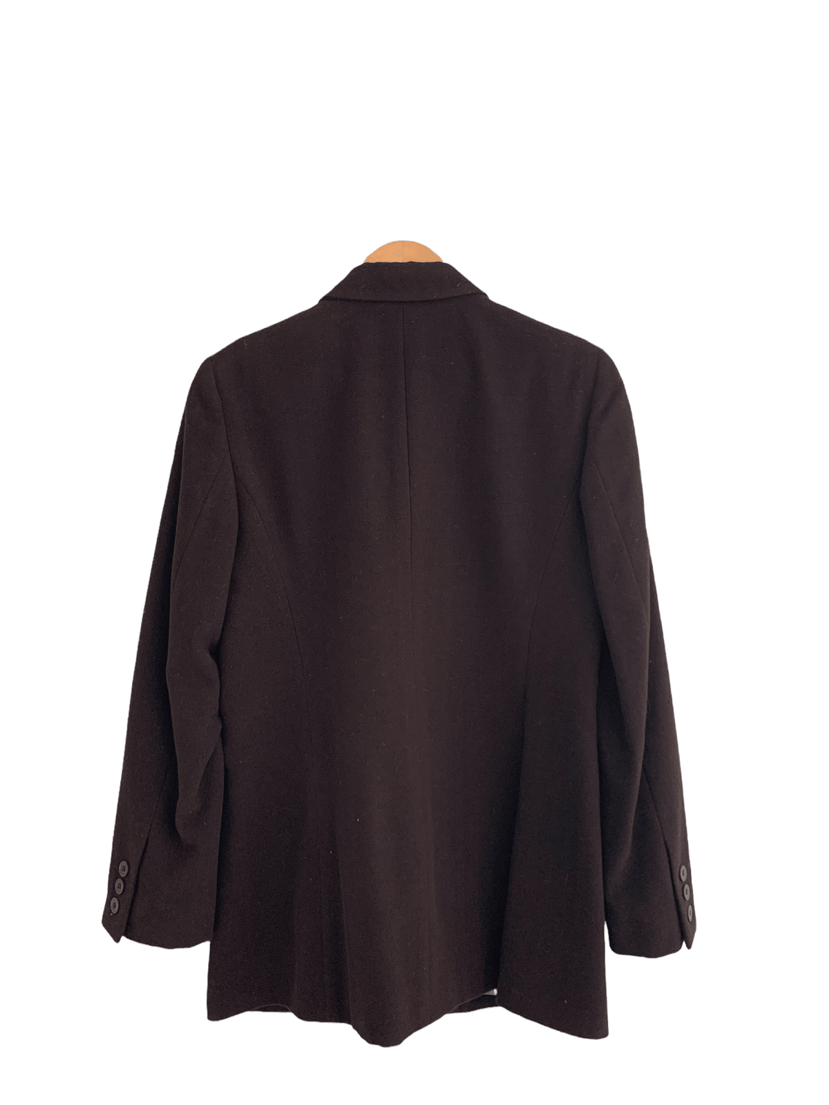 Austin Reed 100% Wool Single Breasted Jacket Brown IT36 UK Size 12 - Ava & Iva