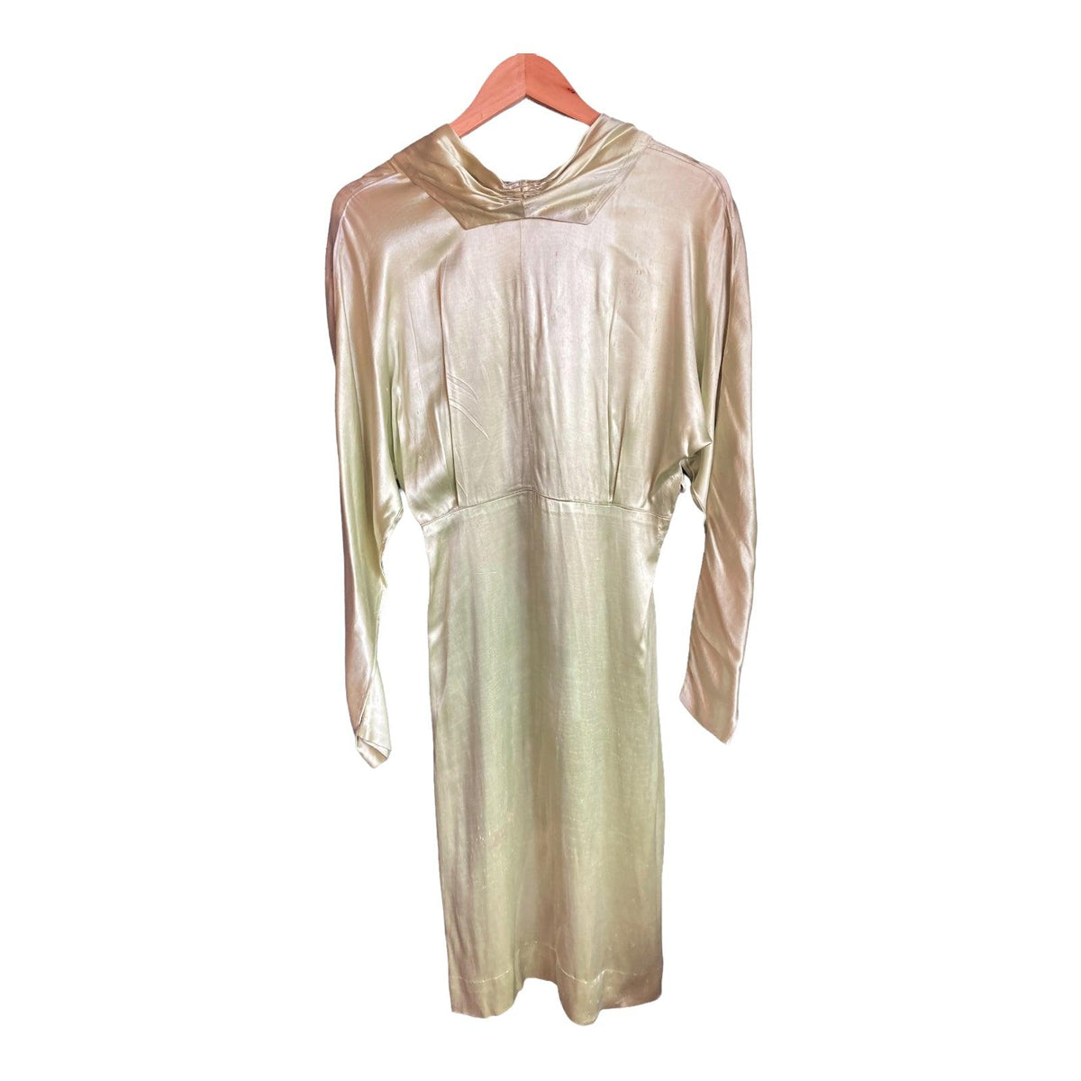 Vintage Lime Green Long Sleeved Dress UK Size 8 - Ava & Iva