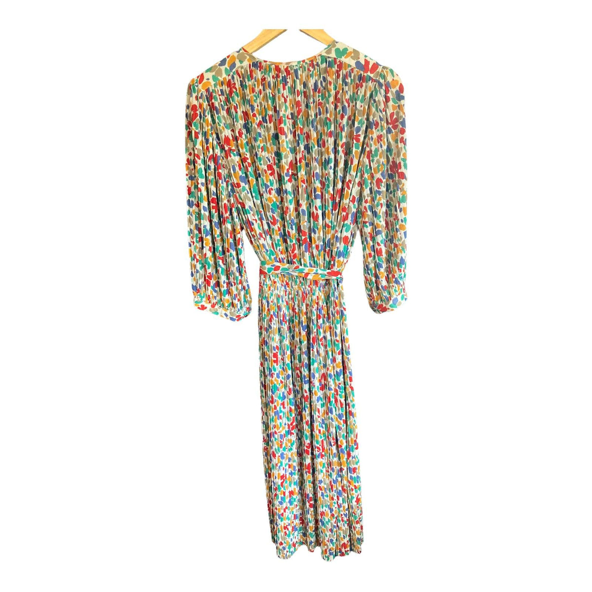 Tricosa Multi-Coloured 3/4 Sleeved Mid Length Dress UK Size 16 - Ava & Iva