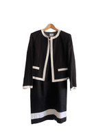 East Linen Dress Suit Black and White UK Size 12 - Ava & Iva