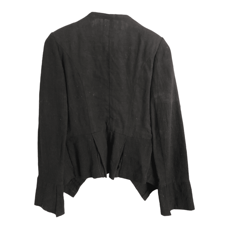Indalla Cotton Day Evening Jacket Black Embellished Size M - Ava & Iva