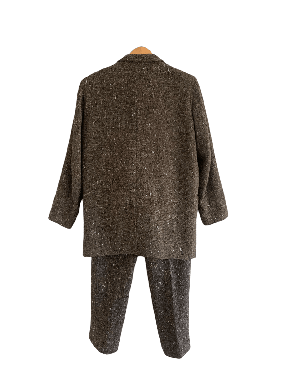 Marella Wool Suit Jacket and Trousers Brown UK Size 14 - Ava & Iva