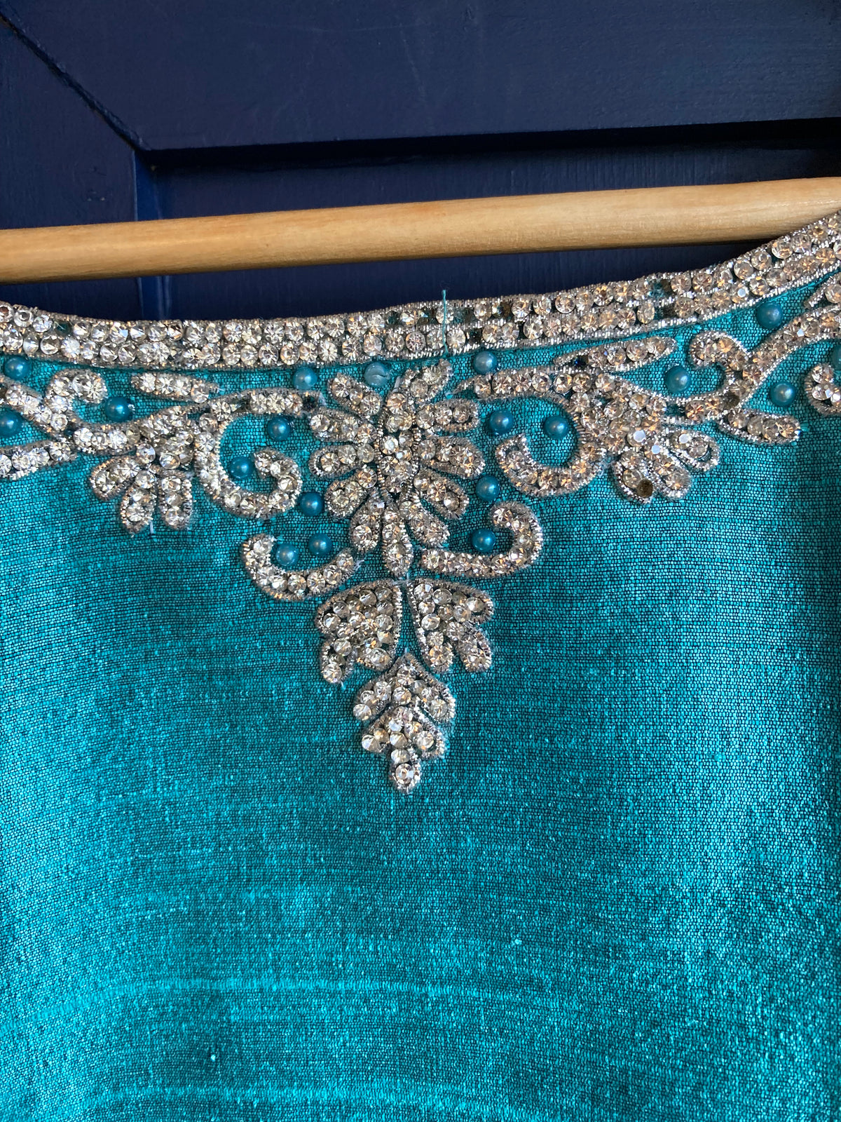 Vintage Teal Long Sleeve Tunic UK Size 18 - Ava & Iva