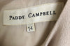Paddy Cambell 100% Wool Crepe Sleeveless Shift Dress Beige UK Size 14 - Ava & Iva