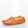 Tod's Leather Orange Flat Moccasin Style Shoe UK Size 7. - Ava & Iva